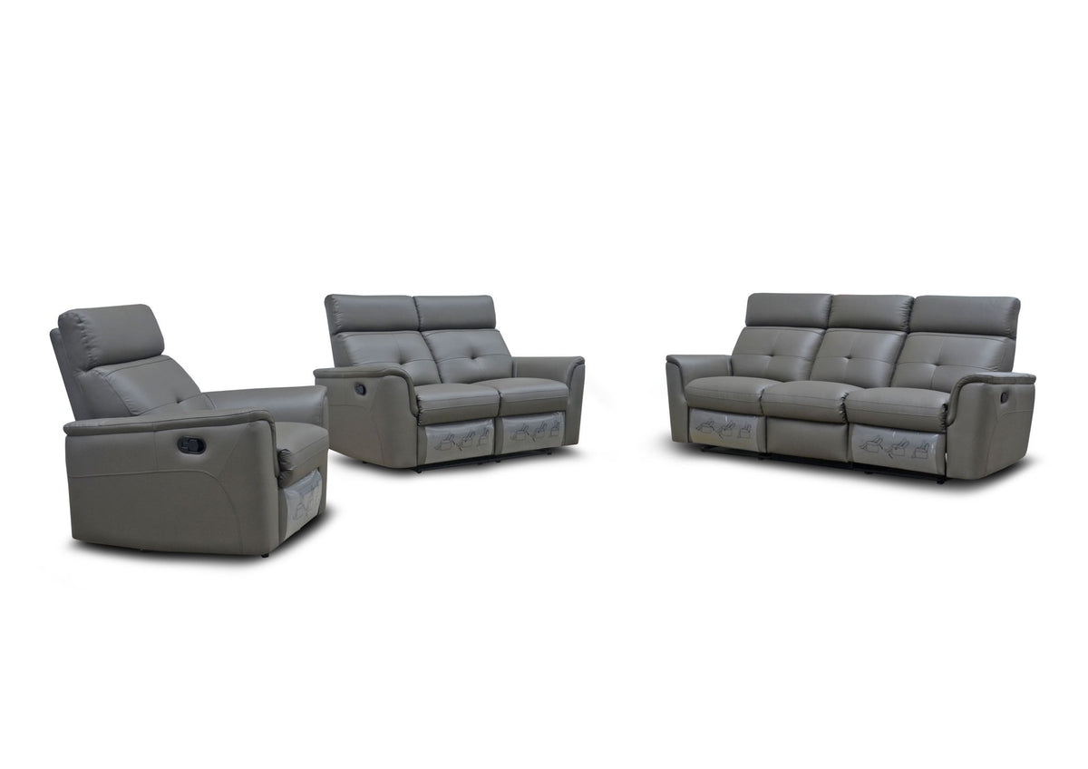 8501 - Sofa With 2 Manual Recliners