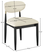 Riccio - Dining Side Chair (Set of 2) - Black And Gold Frame