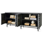 Foursquare - 4 Door Cabinet - Black