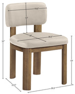 Paloma - Vegan Leather Upholstered Dining Chair (Set of 2) - Brown Frame