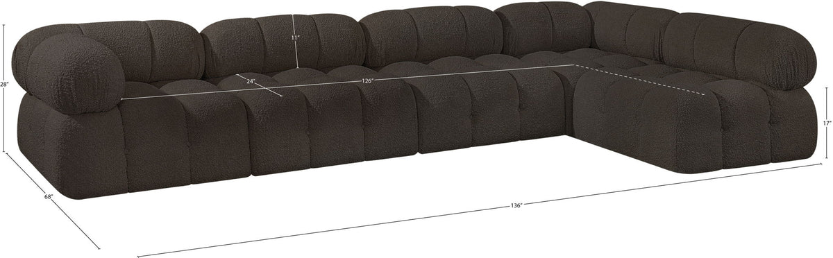 Ames - 5 Piece Modular L-Shaped Sectional