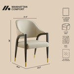 Manhattan Collette - Wood Upholstered Armchair