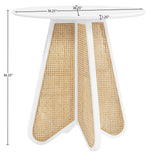 Butterfly - Solid Wood And Natural Cane Table