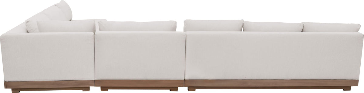 Solace - Olefin 5 Piece Outdoor Patio Modular Sectional