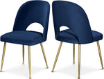 Logan - Dining Chair (Set of 2) - Gold Legs