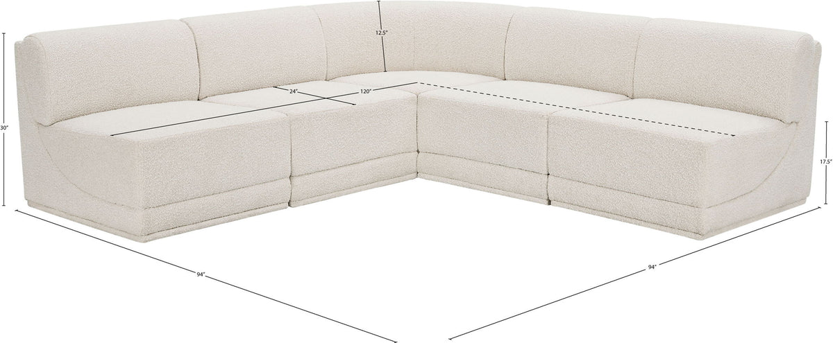 Ollie - 5 Piece Modular Sectional