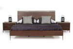 Conner Modern Dark Walnut & Faux Concrete Bed by VIG Furniture - View 7