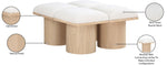 Pavilion - 4 Piece Modular Bench With Natural Base