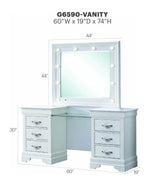 Lorana - Vanity - Sparkling White