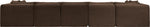 Shaggy - 7 Piece Modular U-Shaped Armless Sectional
