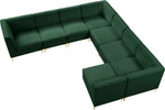 Alina - 8 Piece Velvet Modular Sectional