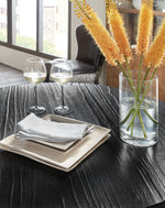 Chapman - Shou Sugi Ban Petite Round Dining Table - Black