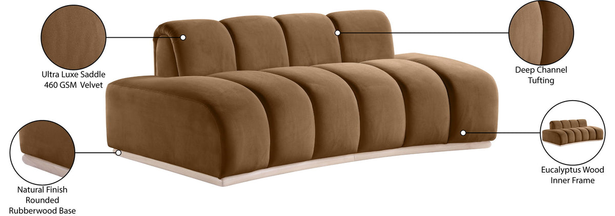 Jace - Loveseat - Saddle