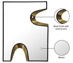 Soleil - Mirror With Gold Accent