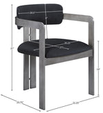 Aurum - Vegan Leather Upholstered Dining Chair With Gray Base (Set of 2)