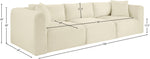 Shaggy - 3 Seat Modular Sofa