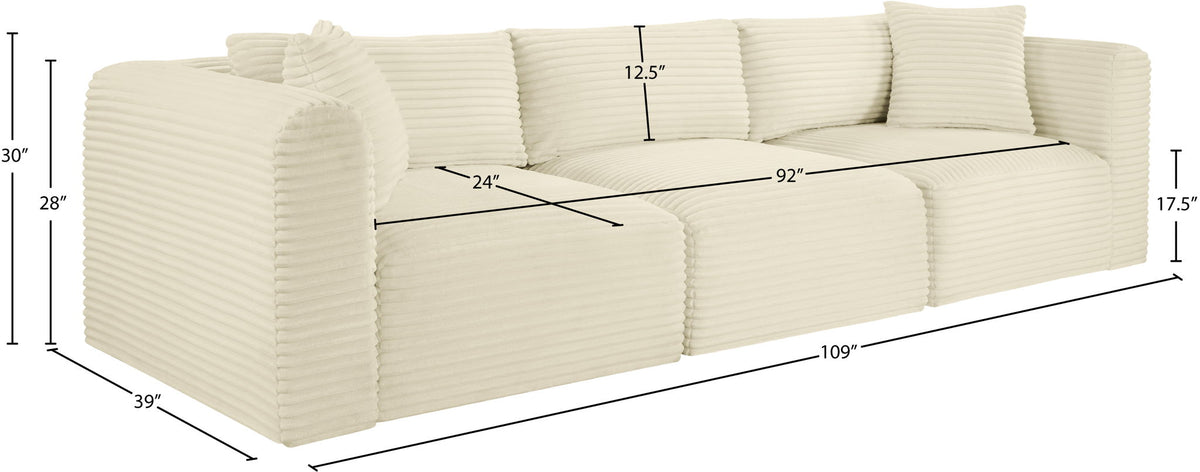Shaggy - 3 Seat Modular Sofa