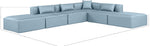Cube - 6 Piece Modular Corner Armless Sectional