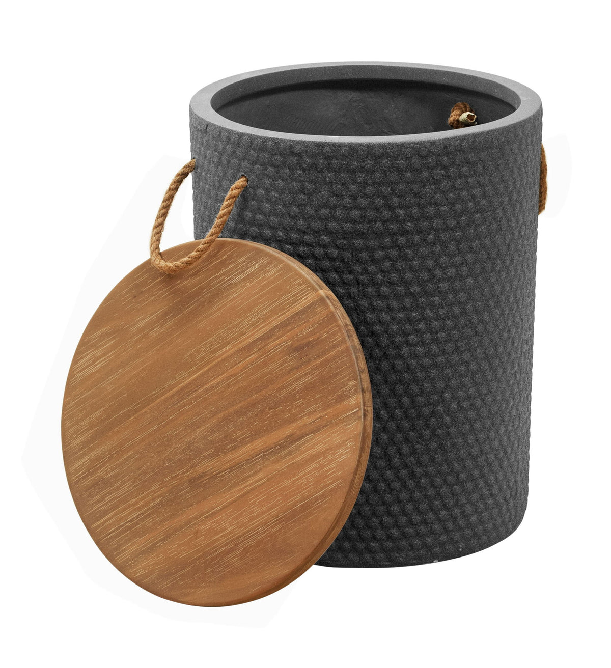 Beban - Outdoor Side Table - Natural / Black