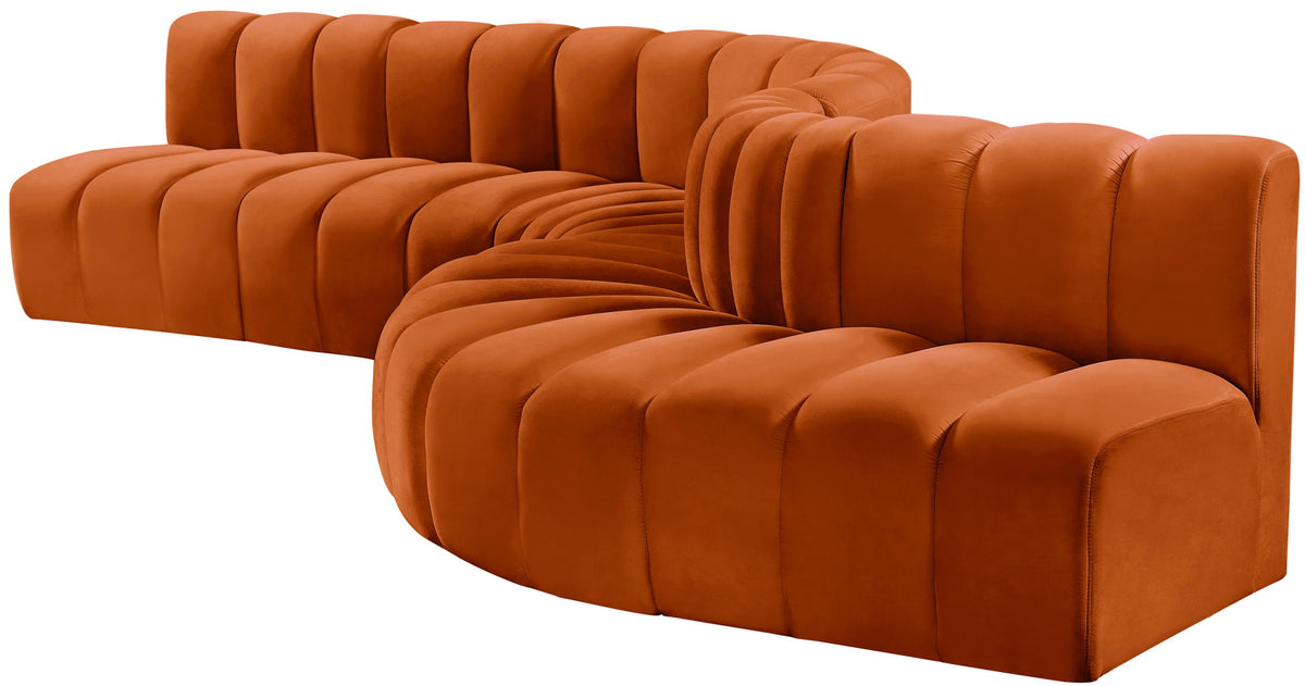 Arc - Velvet 7 Piece Modular Sofa