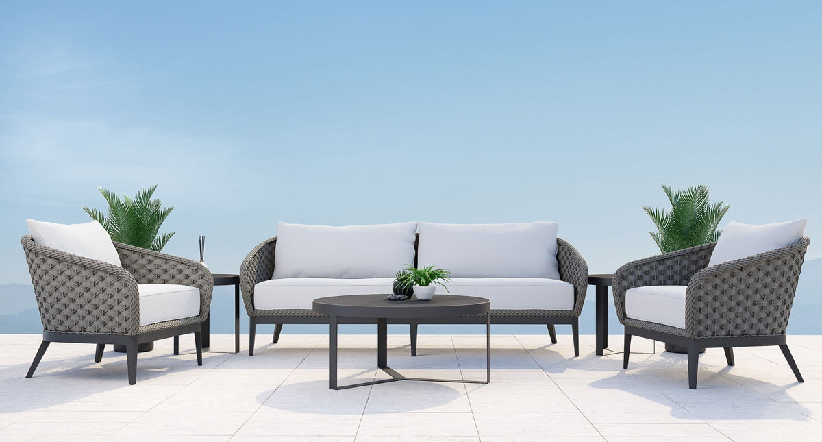 Marbella - Sofa, With Self Welt - Echo Ash / Gray