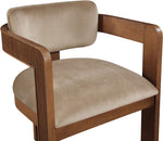 Sacha - Velvet Dining Chair With Brown Base (Set of 2)