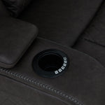 Wendell - Power Motion Recliner With Storage, USB & LED - Dark Gray
