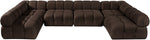Orin - U-Shaped Velvet 6 Piece Modular Sectional