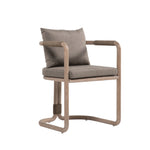 Baja - Outdoor Armchair With Cushion - Brown Eucalyptus / Brown