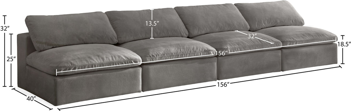 Cozy - Modular Armless 4 Seat Sofa