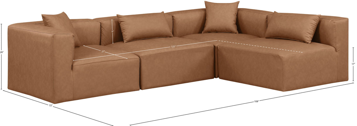 Cube - 4 Piece Modular Corner Sectional