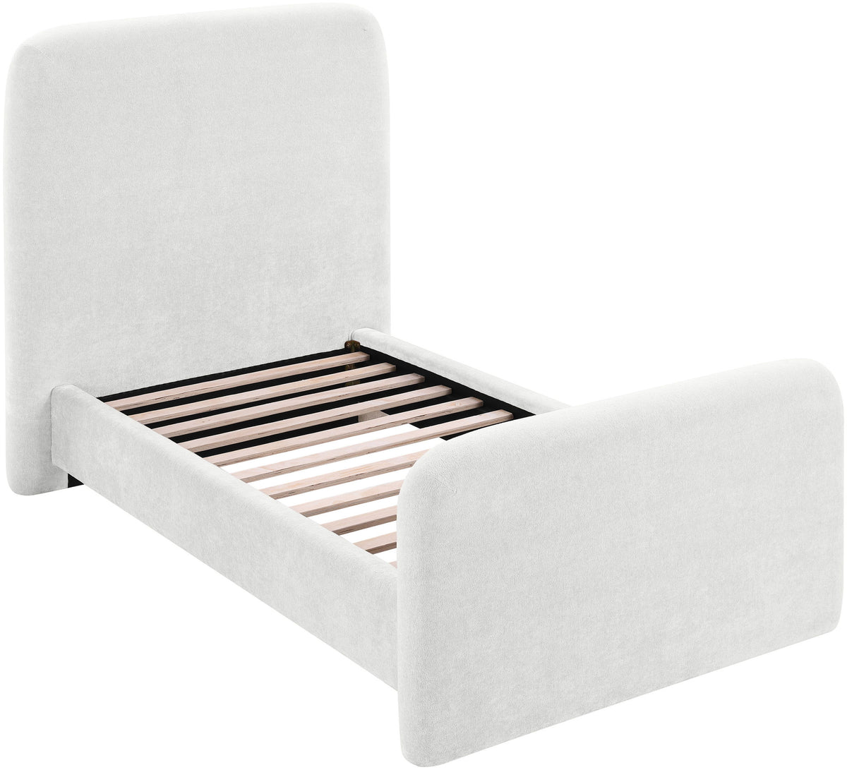 Fira - Chenille Fabric Upholstered Bed