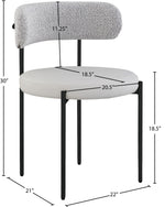 Beacon - Faux Leather Dining Chair With Black Legs (Set of 2)