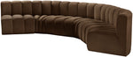Arc - Velvet 6 Piece U-Shaped Modular Sofa