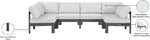 Nizuc - Outdoor Patio 6 Piece Modular Sectional With Gray Frame
