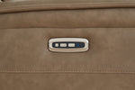 Glencroft - Power Reclining Sofa With Adjustable Headrest - Sahara