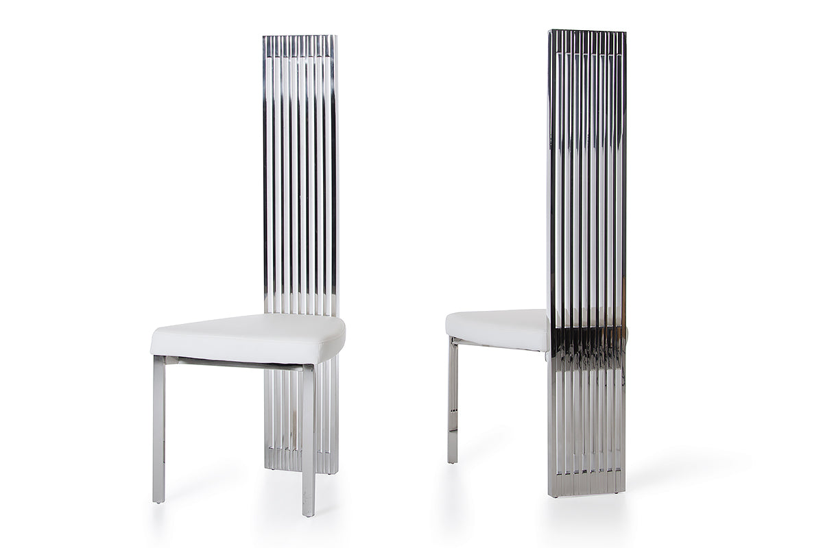 Elise Modern White Leatherette Dining Chair by VIG Furniture - View 6
