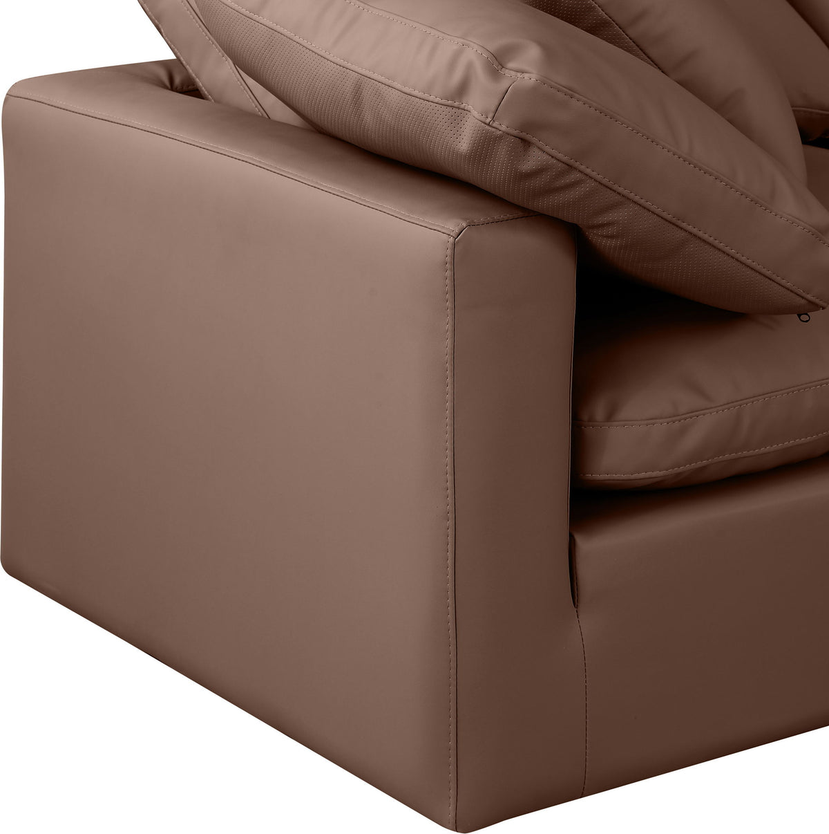 Indulge - Faux Leather 6 Piece Modular Corner Sectional