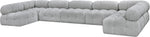 Ames - 7 Piece Boucle Fabric Modular Sectional