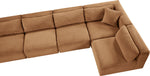 Shaggy - Fabric 8 Piece Modular U-Shaped Armless Sectional