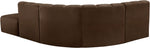 Arc - Velvet 5 Piece Corner Modular Sofa