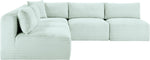 Shaggy - 5 Piece Modular Corner Armless Sectional