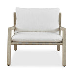 Strapped - Outdoor Lounge Chair - Light Brown / Pearl Silver