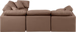 Indulge - Faux Leather 4 Piece Modular Corner Sectional