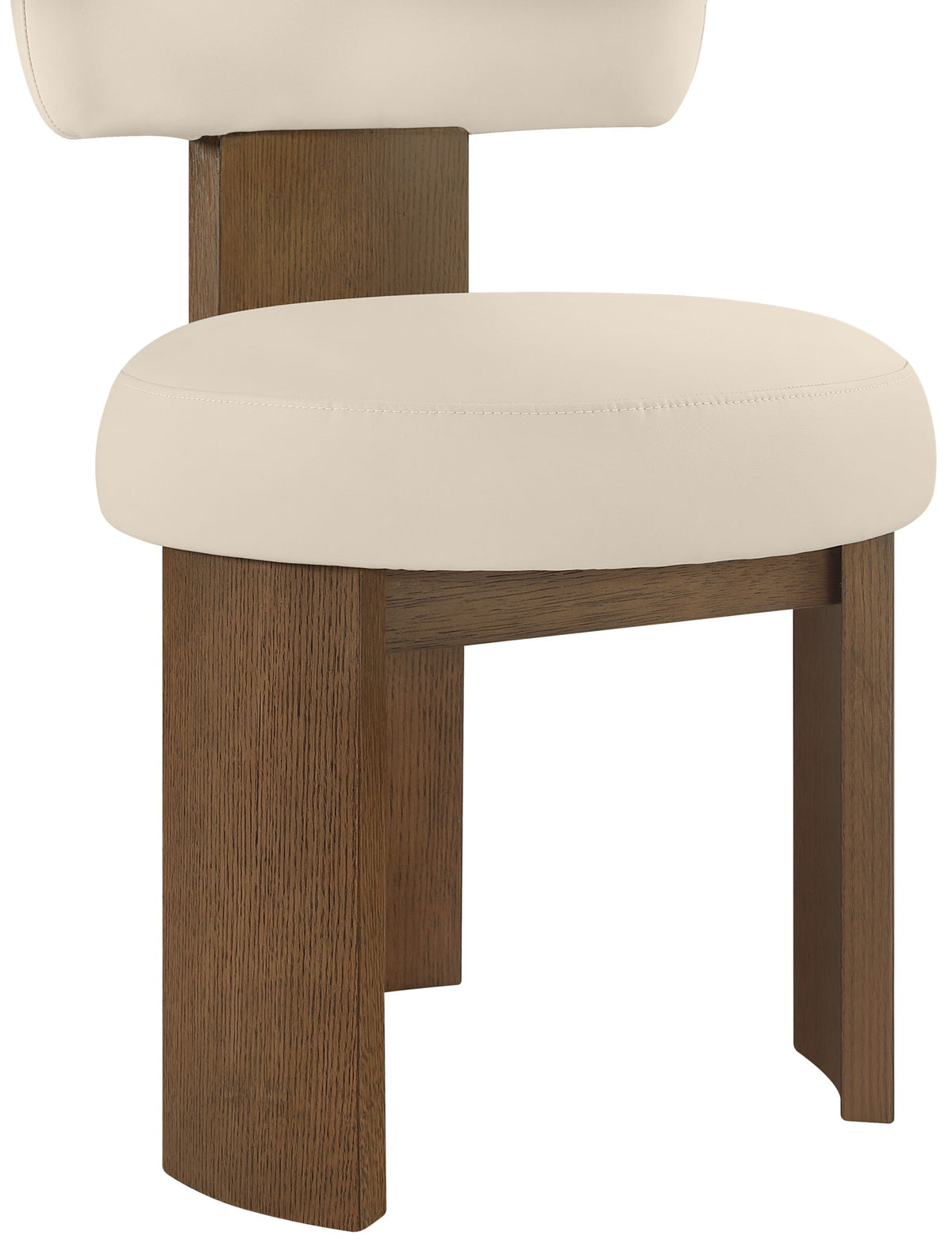 Atelier - Vegan Leather Upholstered Dining Chair (Set of 2) - Painted Brown Frame