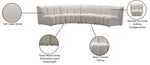 Infinity - 4 Piece Velvet Modular Sectional