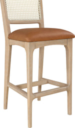 Atrium - Upholstered Bar Stool (Set of 2) - Brushed Natural Frame