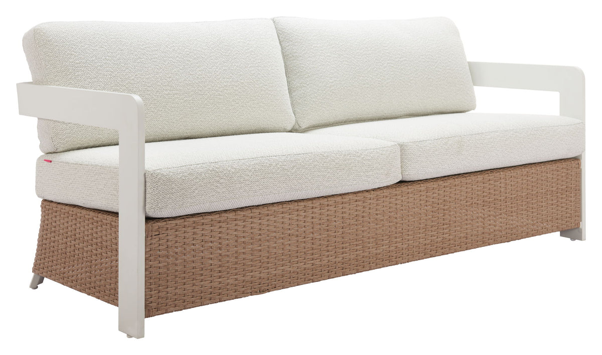 Gelo - Outdoor Sofa - White / Brown