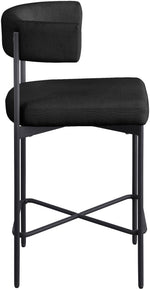 Rivage - Durable Stool With Black Frame (Set of 2)