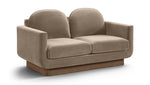 Diviento - Velvet Performance Fabric Upholstered Loveseat